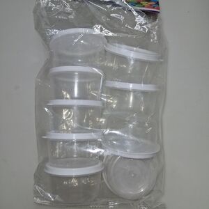 Refresh Transparent Storage Containers with White Lids